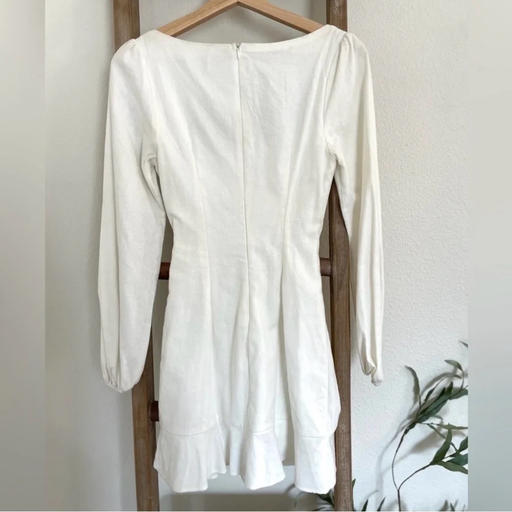 Elegant White Long Sleeve Dress princess polly - Picture 3 of 3